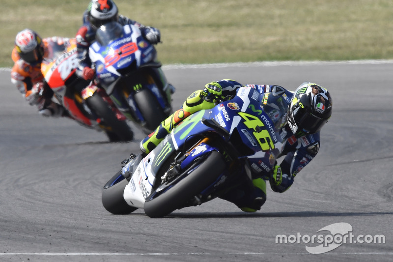 Валентино Россі, Yamaha Factory Racing, Хорхе Лоренсо, Yamaha Factory Racing, Дані Педроса, Repsol H
