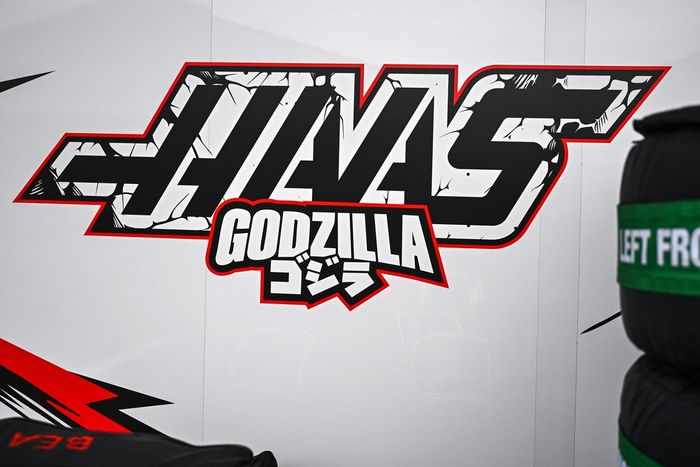 Godzilla in the Haas F1 garage