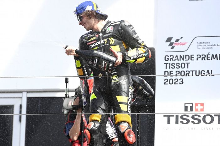 Podio: tercer lugar Marco Bezzecchi, VR46 Racing Team