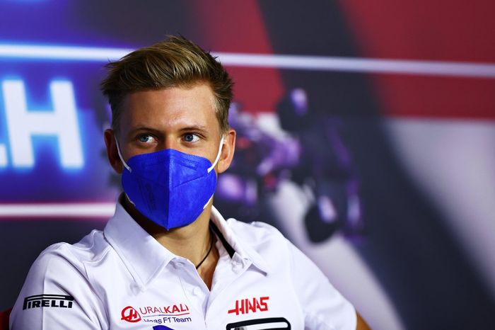 Mick Schumacher, Haas F1 durante la conferencia de prensa