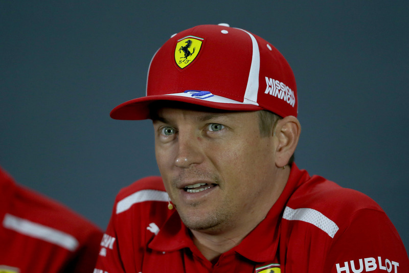 Kimi Raikkonen, Ferrari en la conferencia de prensa