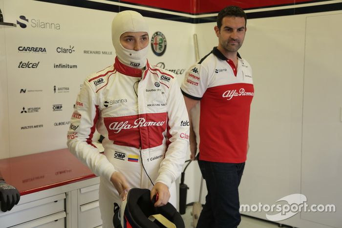 Tatiana Calderón, Sauber C37 piloto de prueba