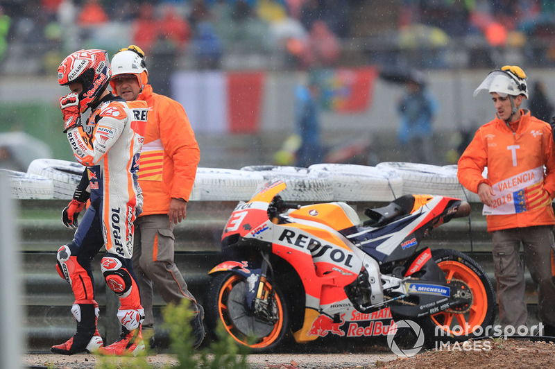 Marc Marquez, Repsol Honda Team after crash