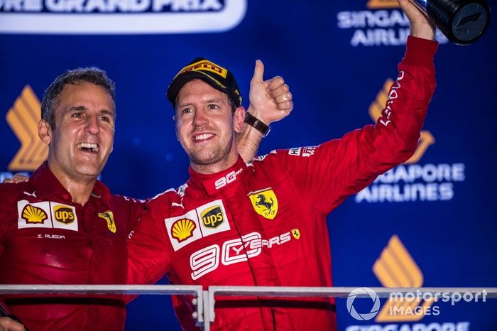 Rueda e Vettel