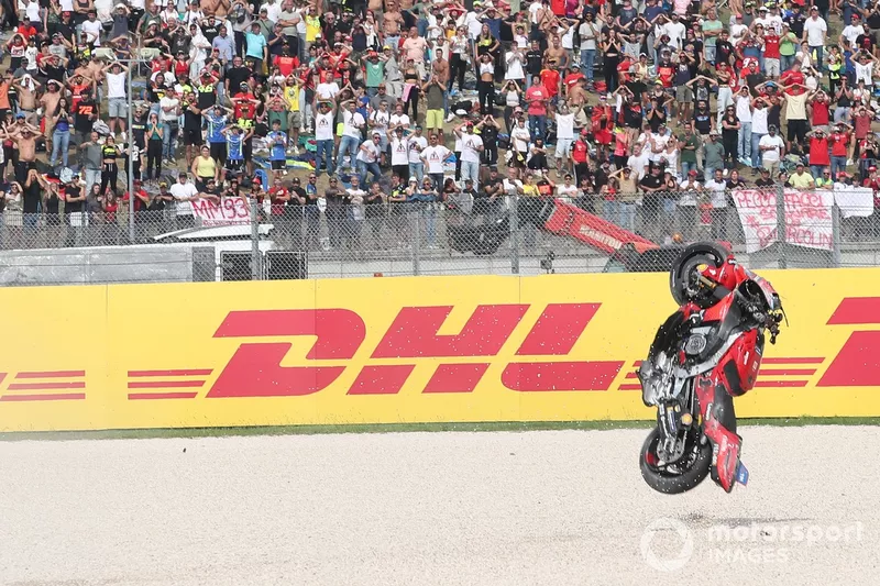 Francesco Bagnaia, Ducati Team crash
