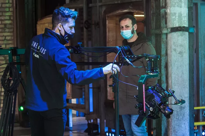 Backstage of the first Electric Days Digital event in the United States.