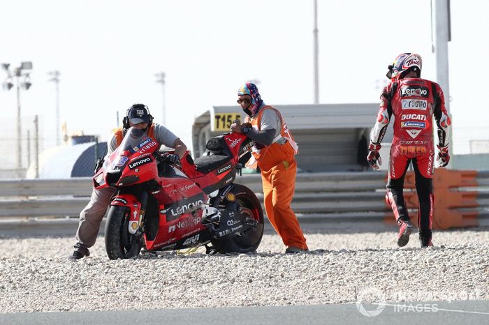 Jack Miller, Ducati Team crash