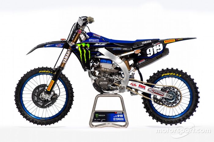 La moto de Ben Watson, Monster Energy Yamaha Factory Racing