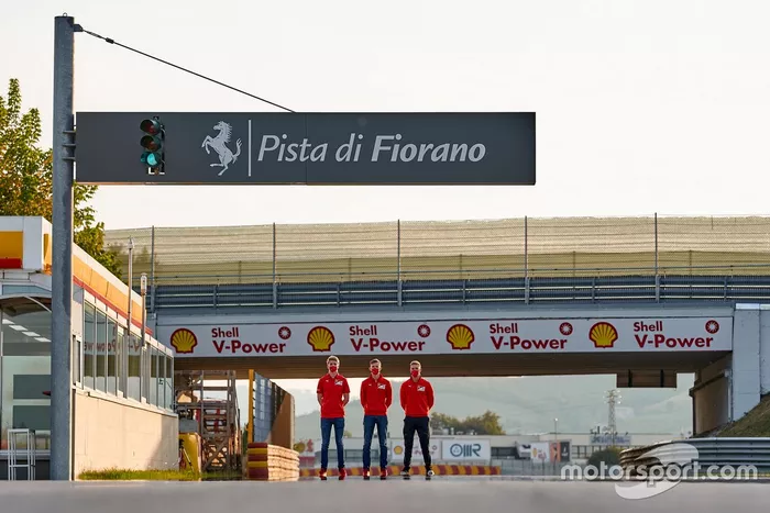 Callum Ilott, Mick Schumacher y Robert Shwartzman, Ferrari Driver Academy