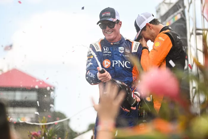 Scott Dixon, Chip Ganassi Racing, Christian Lundgaard, Arrow McLaren