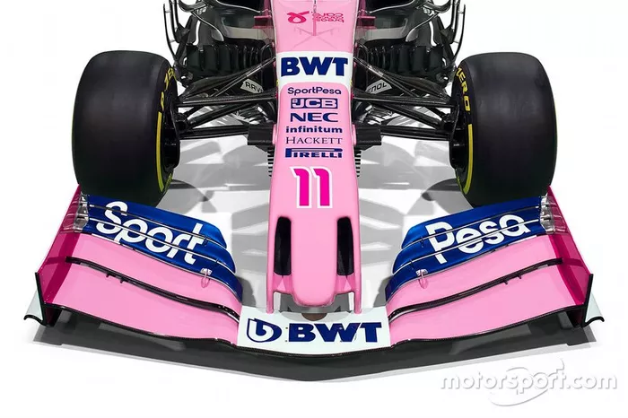 Détail de la livrée Racing Point 