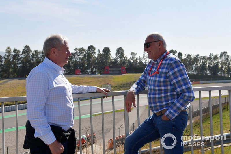 Dr Helmut Marko, Red Bull Motorsport Consultant and Dietrich Mateschitz, CEO and Founder of Red Bull