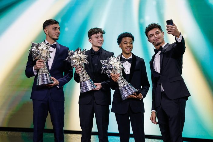  Kenzo Craigie, Junior Karting Champion, Giuseppe Palomba, FIA Karting, Ethan Jeff-Hall, FIA Karting, Lando Norris, McLaren