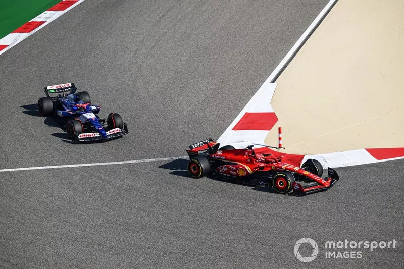 Charles Leclerc, Ferrari SF-24, Daniel Ricciardo, RB F1 Team VCARB 01