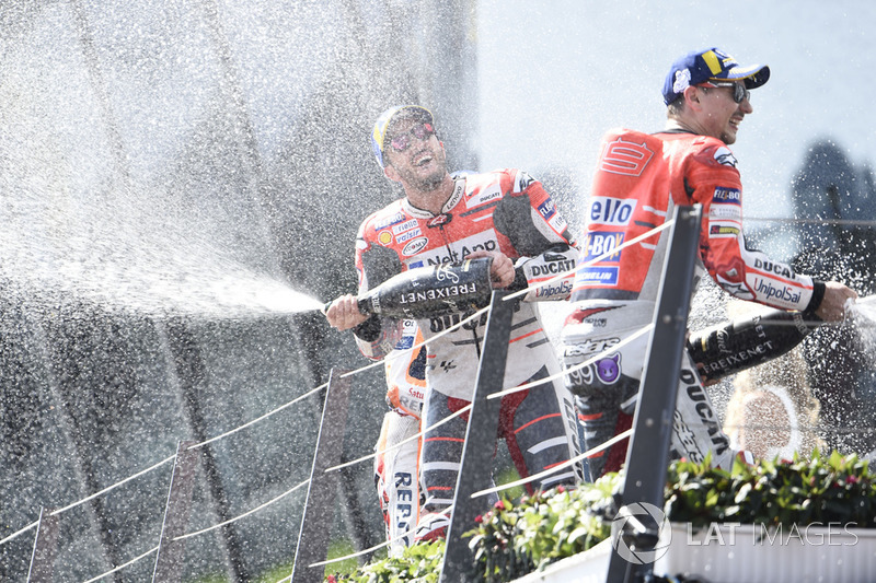 Andrea Dovizioso y Jorge Lorenzo, Ducati Team