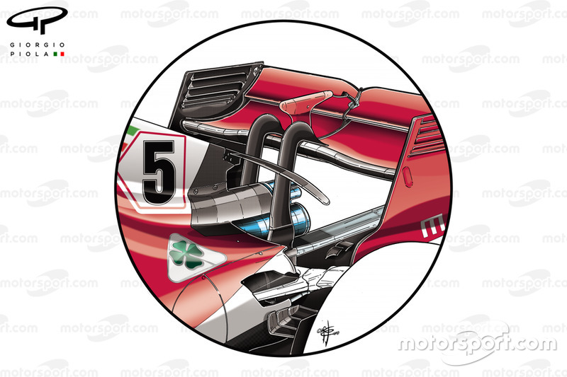 Escape del Ferrari SF71H