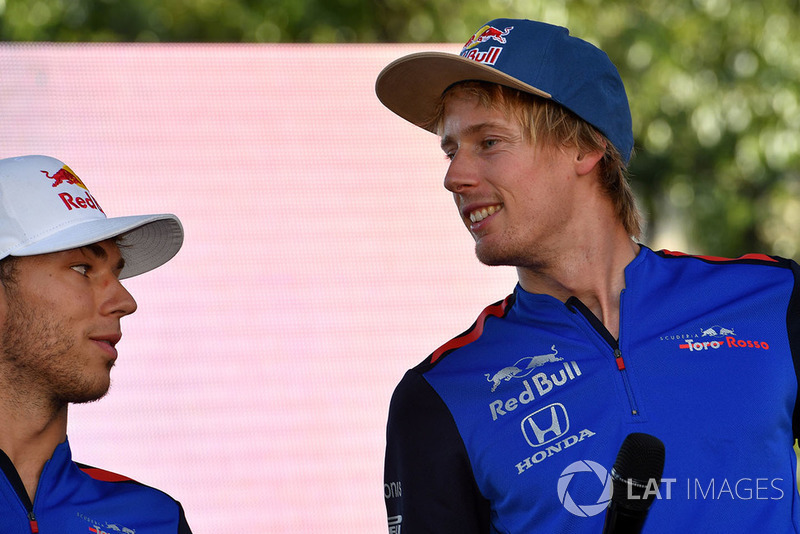 Pierre Gasly, Scuderia Toro Rosso Toro Rosso and Brendon Hartley, Scuderia Toro Rosso