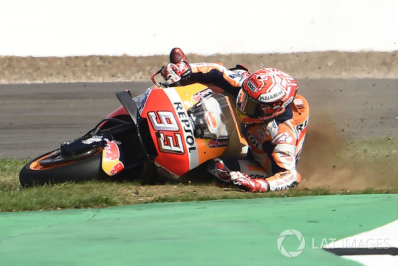 Marc Marquez, Repsol Honda Team crash