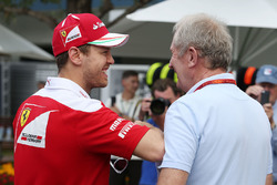 Sebastian Vettel, Ferrari ve Dr Helmut Marko, Red Bull
