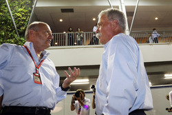 (L to R): Ron Dennis, McLaren Executive Chairman with Chase Carey, Formula One Group Chairman
