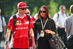 Kimi Raikkonen, Ferrari con la moglie Minttu Raikkonen