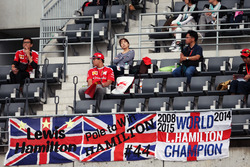 Fans in the grandstand and banners for Lewis Hamilton, Mercedes AMG F1
