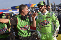 Daniel Suarez, Joe Gibbs Racing, Toyota Camry Interstate Batteries and Scott Graves