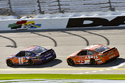 Denny Hamlin, Joe Gibbs Racing Toyota and Daniel Suarez, Joe Gibbs Racing Toyota