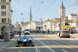 Sébastien Buemi en action dans les rues de Zürich