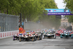 Start, Jean-Eric Vergne, Techeetah, Sam Bird, DS Virgin Racing, Andre Lotterer, Techeetah, Maro Engel, Venturi Formula E Team