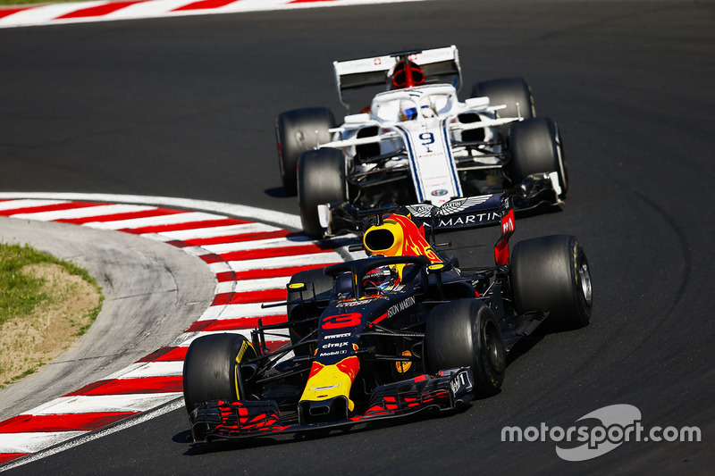 Daniel Ricciardo, Red Bull Racing RB14, Marcus Ericsson, Sauber C37