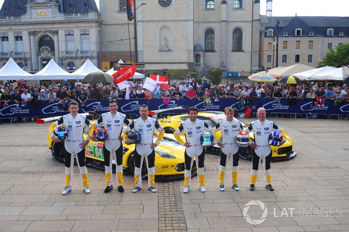 #64 Corvette Racing Chevrolet Corvette C7.R: Oliver Gavin, Tommy Milner, Marcel Fassler, #63 Corvette Racing Chevrolet Corvette C7.R: Jan Magnussen, Antonio Garcia, Mike Rockenfeller