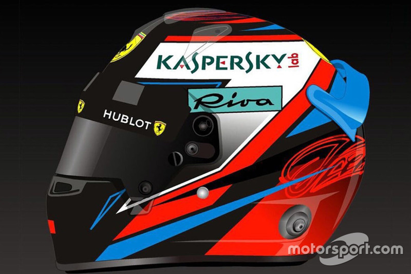 Helm van Kimi Raikkonen, Ferrari