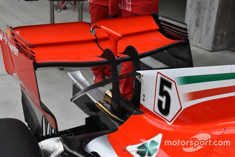 Ferrari SF71H rear wing detail