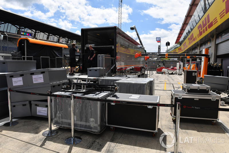 Casse in pit lane