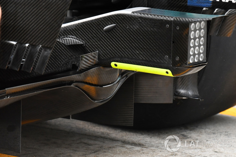 Mercedes-Benz F1 W08  rear diffuser