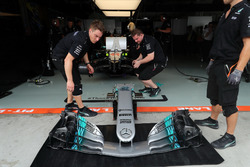 Ön kanat detay, Lewis Hamilton, Mercedes-Benz F1 W08