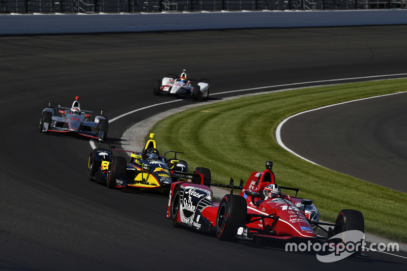 Graham Rahal, Rahal Letterman Lanigan Racing Honda, Sage Karam, Dreyer & Reinbold Racing Chevrolet, Will Power, Team Penske Chevrolet