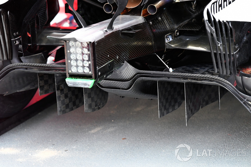 Un vistazo detallado del difusor del SF70-H de Ferrari