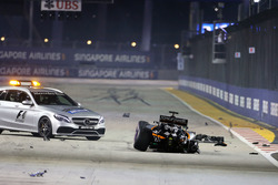Nico Hulkenberg, Sahara Force India F1 VJM09 crasht bij de start van de race