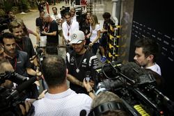 Lewis Hamilton, Mercedes AMG F1 with the media