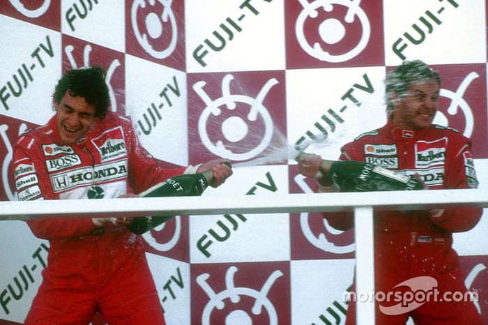 29. GP de Japón 1991: Gerhard Berger y Ayrton Senna (McLaren)