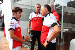 Charles Leclerc, Sauber and Frederic Vasseur, Sauber, Team Principal
