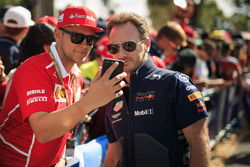 Christian Horner, Red Bull Racing Takım Patronu, taraftarlar ile