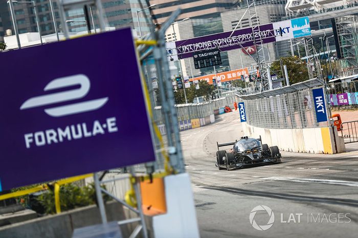 Roborace car test run