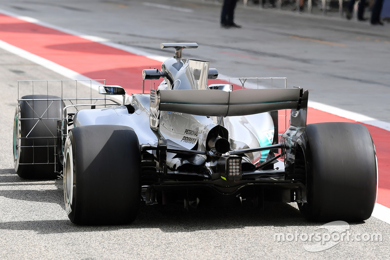 Valtteri Bottas, Mercedes AMG F1 W08 met aero sensor