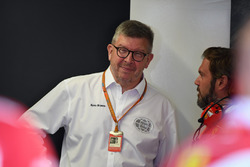Ross Brawn, Formula One Managing Director of Motorsports and Gino Rosato, Ferrari