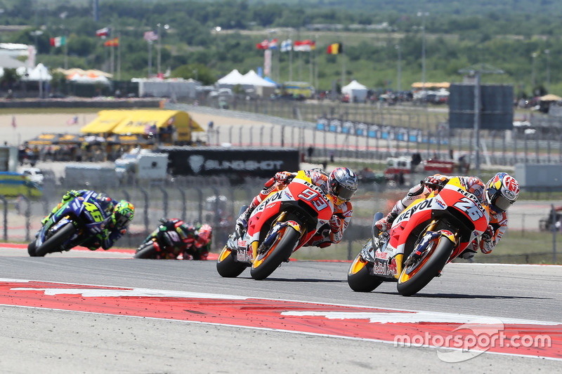 Dani Pedrosa, Repsol Honda Team, Marc Marquez, Repsol Honda Team, Valentino Rossi, Yamaha Factory Racing