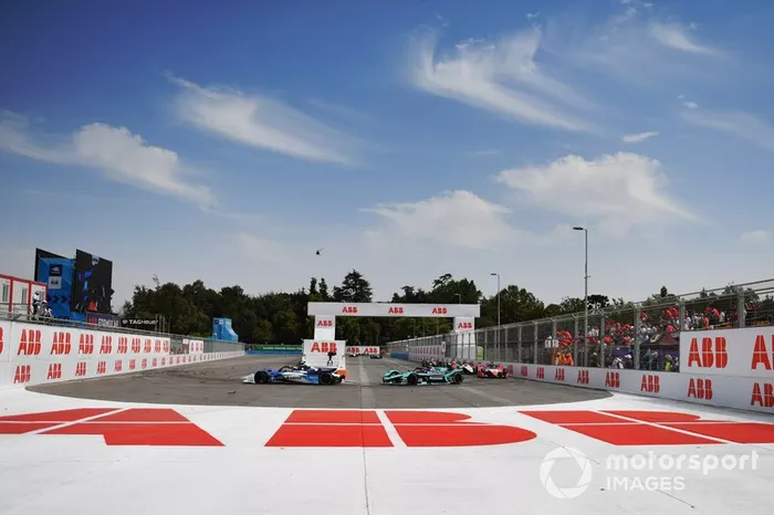 Maximilian Günther, BMW I Andretti Motorsports, BMW iFE.20 Mitch Evans, Jaguar Racing, Jaguar I-Type 4, Pascal Wehrlein, Mahindra Racing, M6Electro 