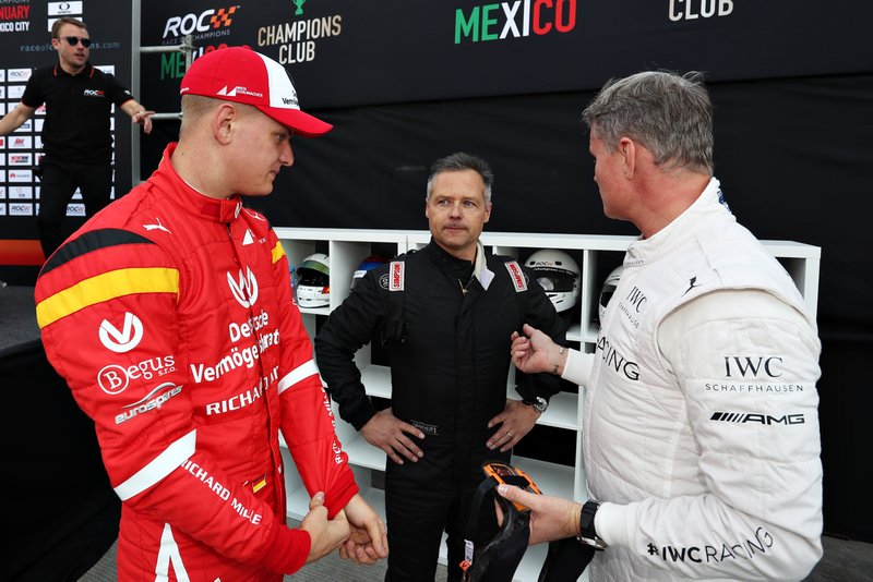 Mick Schumacher, Andy Priaulx et David Coulthard